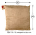 Square Cherry Stone Pillow in Tan Ultra-Suede