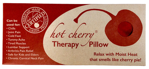 Hot Cherry Cervical Neck Pillow, in Plush Red Ultra-Suede