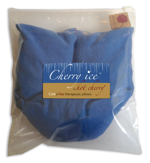 Cherry Ice® Blue Denim Neck Wrap in Zip-close Freezer Bag