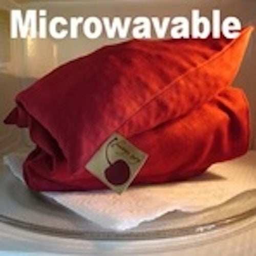 Hot Cherry Eye Pillow in Plush Red Ultra-Suede