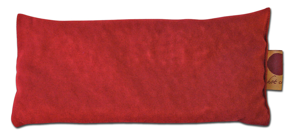 Hot Cherry Eye Pillow in Plush Red Ultra-Suede