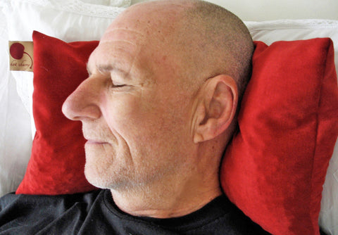 Elderly gentleman with Double square on neck & shoulders